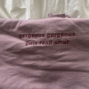 Lavender Embroidered Bookish Sweatshirt